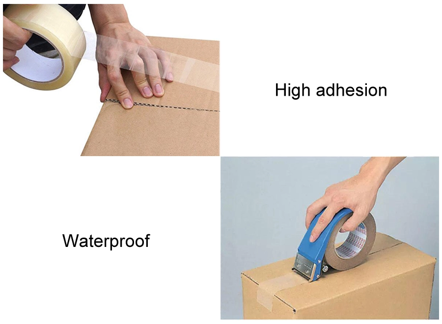 High Adhesion Custom Logo Printed Bopp Packing Tape / BOpp Packaging Tape