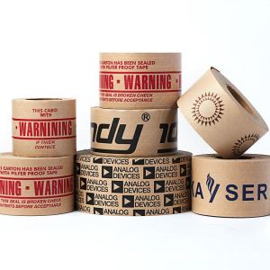 Dlo aktive ranfòse Custom Kraft Papye Gummed Tape